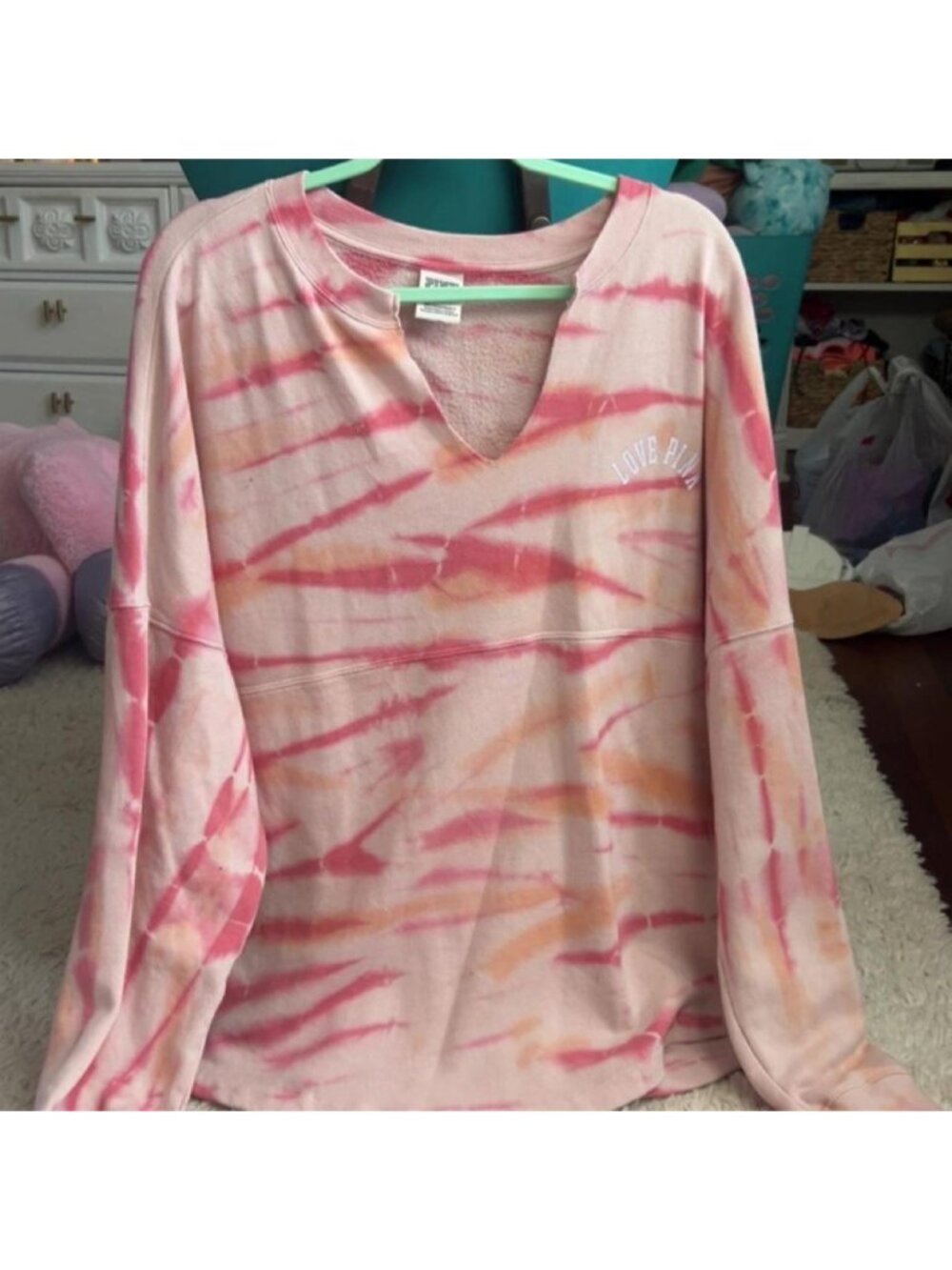 Victoria's Secret PINK tie-dye sweatshirtSize large...